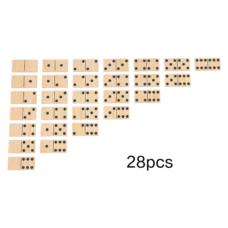  Little Room 28-Piece Giant Wooden Dominoes Game Set | Family Outdoor Games | Lawn Yard Games