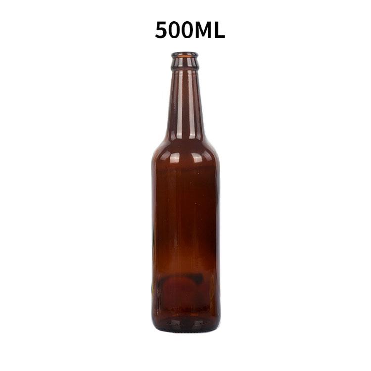 Cheap Price 500 Ml Amber Glass Beer Bottle With Lid