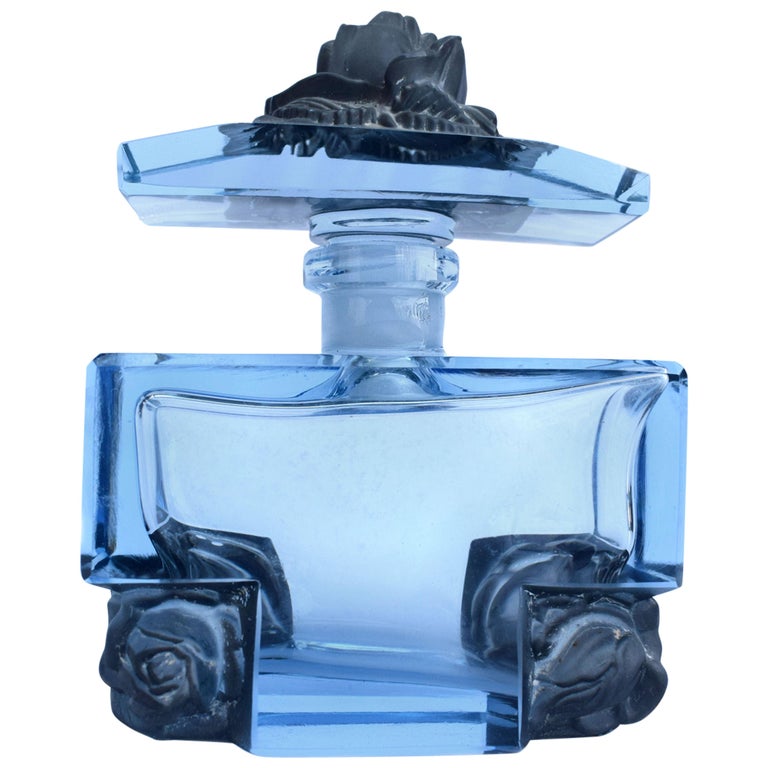 Perfume Bottle Teal Fusion Art Glass And Fine Jewelry