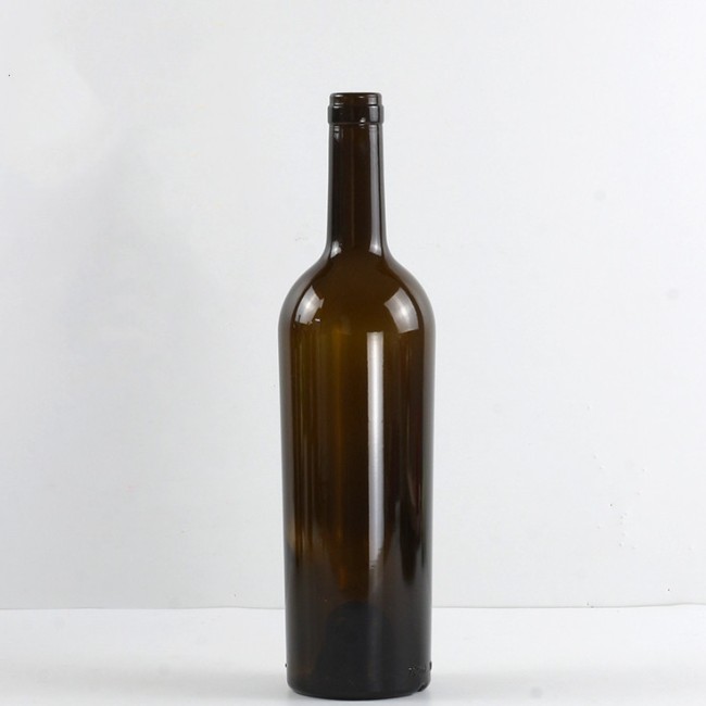 Unique Design 750ml 880g Cork Finished Wide Shoulder Glass Red Wine Bottle Bordeaux Bottle