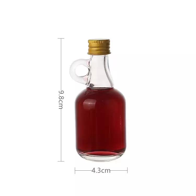 20ml 30ml 40ml 50ml 100ml beverage juice drinks liquor wine whiskey small mini sample glass bottle with lid