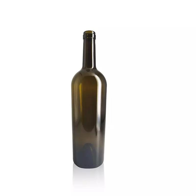Wholesale 750ml High Quality Fast Delivery Heavy Red Glass Wine Bottle