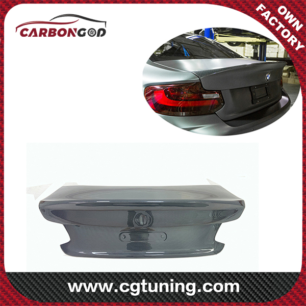 14-19 CLS style Double-sided Carbon Fiber Rear Trunk Bootlid for BMW 2 Series F22 F87 M2 M2C Coupe 2-Door