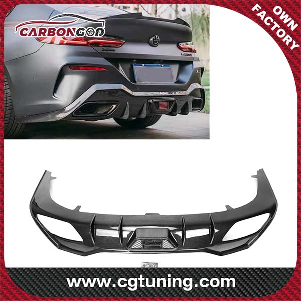 New Design AC Style Carbon Fiber Diffuser for BMW 8 series 840i G14 G15 G16 M-sport Coupe 2019+ G14 G15 G16 Rear Bumper Diffuser
