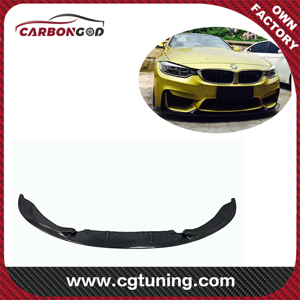 2015-19  Carbon Fiber Front Bumper Lip Splitter Spoiler For BMW M3 M4 F80 F82