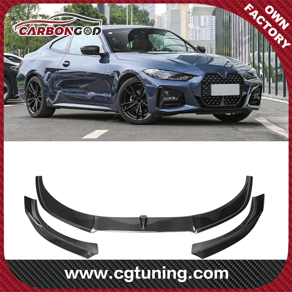 AC Style Dry Vacummed Carbon Fiber Front Bumper Chin Lip for BMW G22 Coupe G23 New 4 Series 420 430 440 with M Package 2020 up