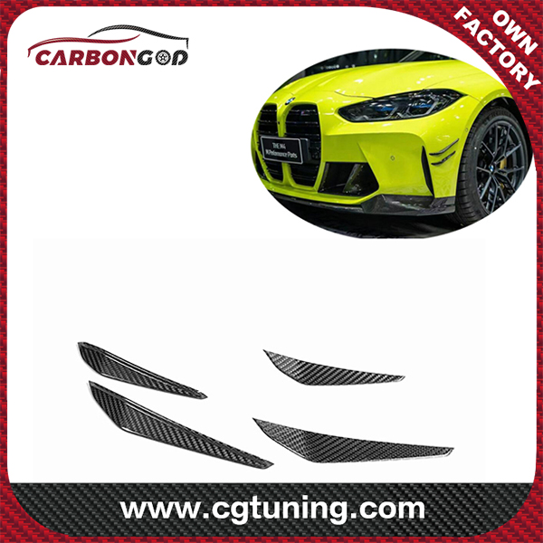 2021 G80 G82 M3 M4 MP Style Carbon Fiber Front Bumper Canards For  BMW G8X M3 M4 Drop shipping Factory OEM Custom
