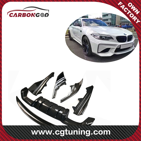 F87 M2 body kit front lip side skirts diffuser spoiler M Performance Style Carbon Fiber Bodykit For BMW M2C