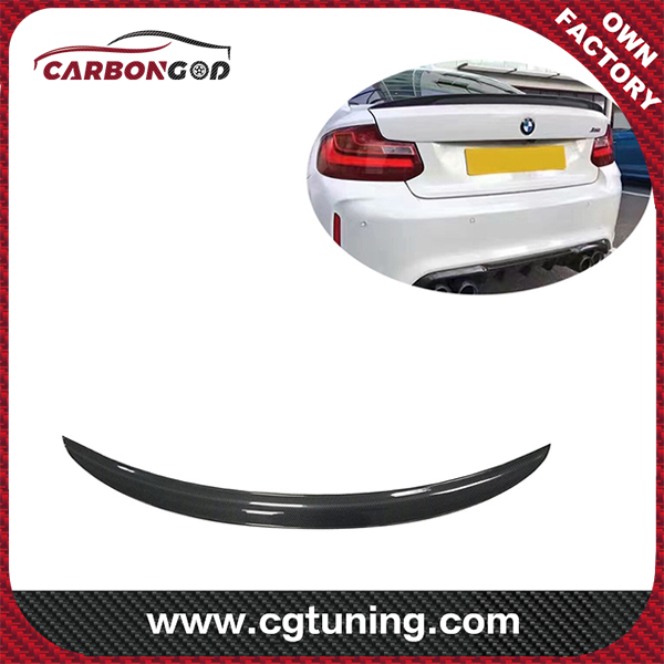 For BMW F22 F87 M2 M235i  Rear Spoiler Wing  MP Style Carbon Fiber Rear Trunk Spoiler 2 series M2 m2c