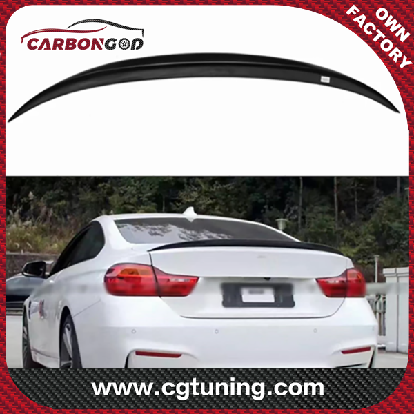 P Style For BMW Carbon Fiber Material 4 Series Coupe F33 Carbon Spoiler 2 Door carbon wings 2014-2018 F33 Rear Wing Spoiler