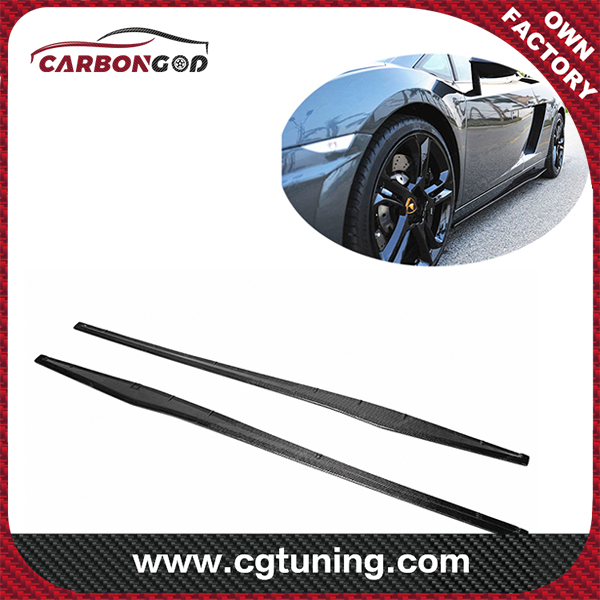 SP style carbon fiber side skirts for Lamborghini GALLARDO LP550 LP560 LP570
