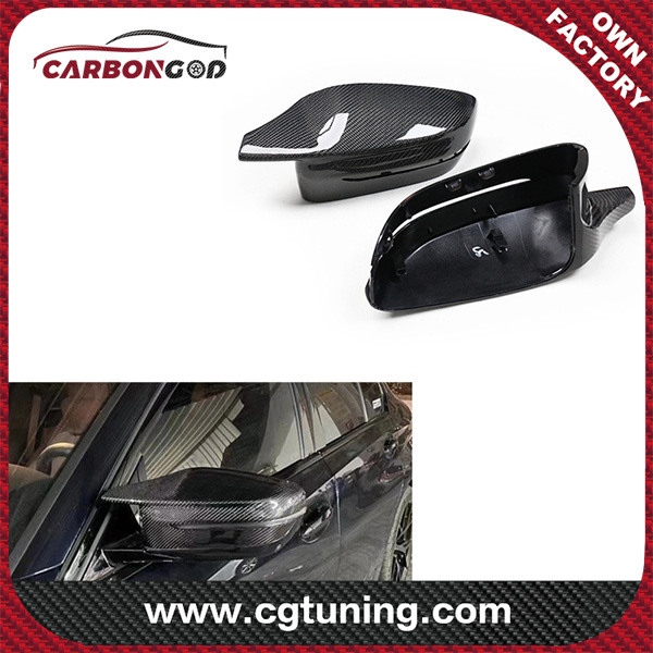 Hot selling M3 M4 Style M look CF For BMW 3 4 5 7 8 Series RHD 2016+ G30 G38 G20 G28 G11 G12 G14 G15 G16 G22 G23  Carbon Fiber Mirror cover