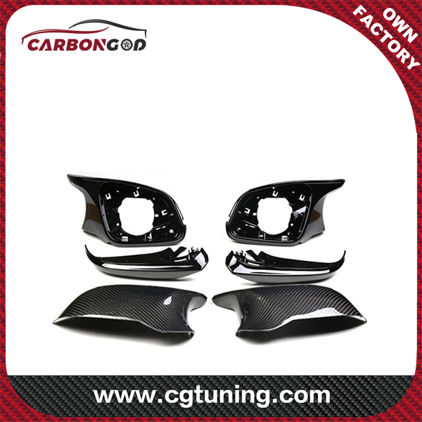 Replacement M4 Style Carbon Fiber Mirror Cover Shell Housing For BMW F20 F22 F30 F32 M2
