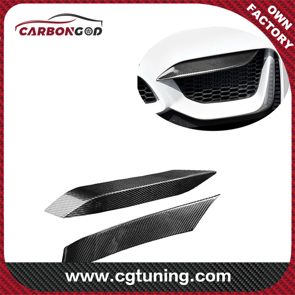 2014-19 R style Carbon Fiber Front Bumper Upper lid Flap For BMW F80 F82 M3 M4