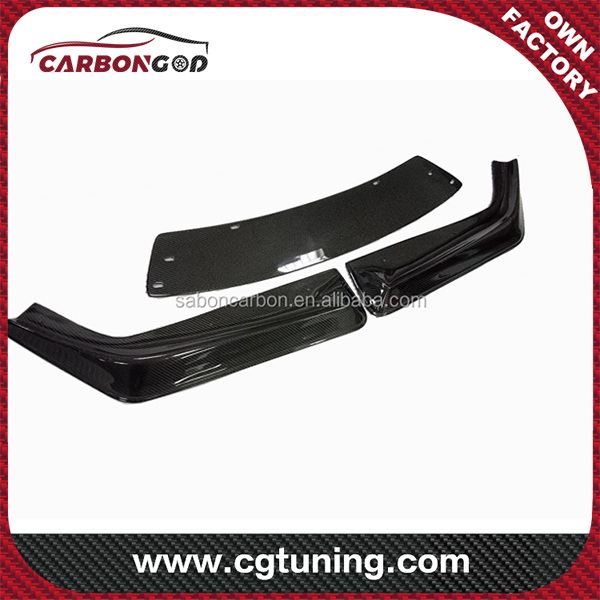 2013-15 3-PC JDM Password Style Carbon Fiber Front Bumper Lip For Toyota GT86