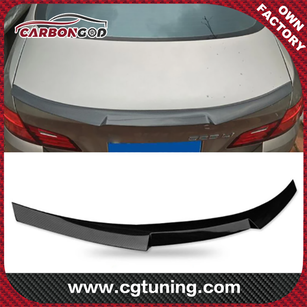 M4 Style F10 F18 Real Carbon Fiber Car Rear Trunk Boot Lip Spoiler Wing Lid For BMW 5 Series 2010-2016  F10 F18 Rear Spoiler