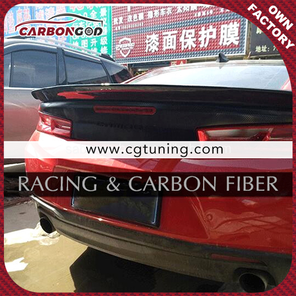 GT350 Style Carbon FIber Rear Wing Spoiler For Camaro 6 SS ZL1