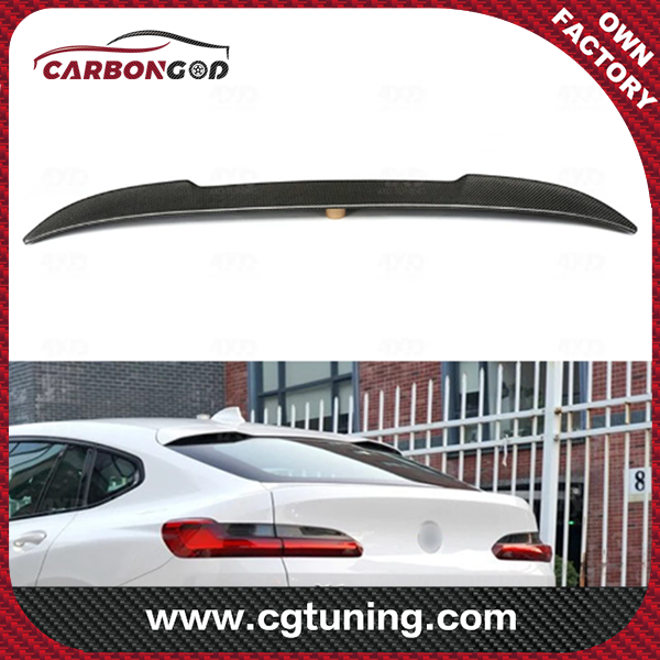 Use Car Carbon fiber Spoiler For BMW X4 Series G02 2018+ CS style Gloss Black Rear Car Wing Lip Spoilers
