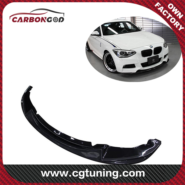 2011-13  carbon fiber front bumper lip splitter spoiler for BMW F20 1 series M135i M-tech bumper