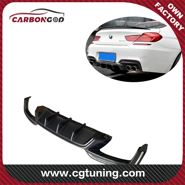 14-17 MP style Carbon Fiber Rear Bumper Lip Diffuser Lip For BMW F06 F12 F13 M6 Coupe Sedan