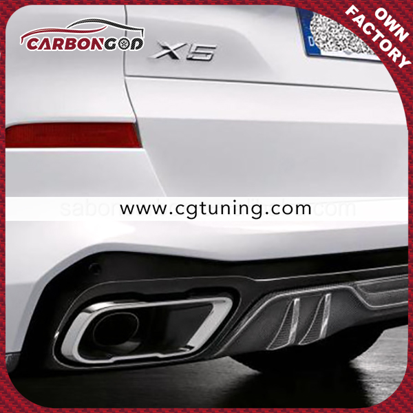 X5 G05 M sport Mp Style Body kit Carbon Fiber Rear Bumper Splitter Winglet  Aprons For BMW G05 2019-21