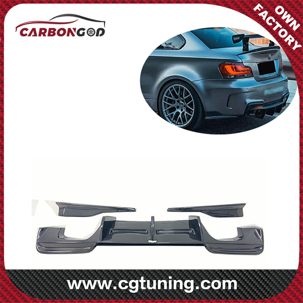 1M E82 RZA Style Carbon Fiber  Rear Diffuser with spats  For  BMW 1M E82 Coupe 12-15