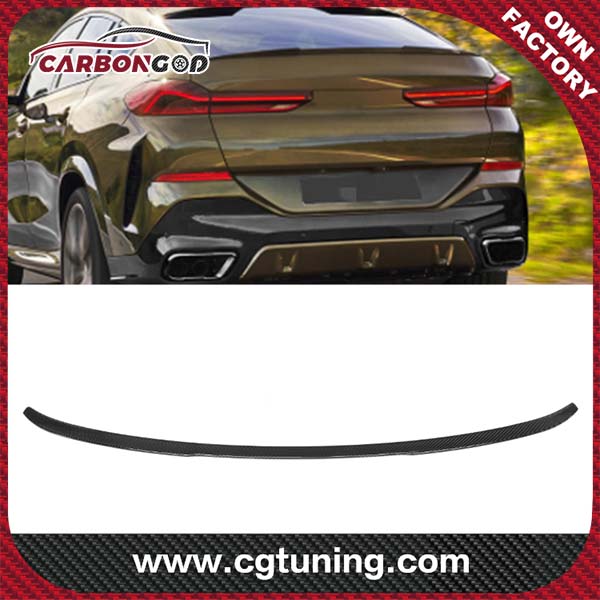 Hot Selling  Real Prepreg dry carbon fiber spoilers for BMW X6 G06 2019 2020 2021 M style truck lip spoilers