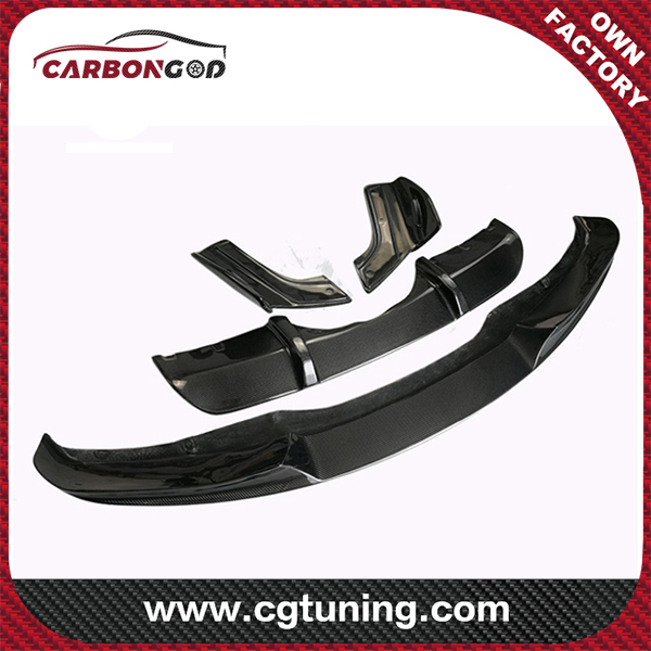 For BMW F15 X5 M-sport MP-style Carbon Fiber Front Bumper Lip Diffuser with spats Spoiler Bodykit