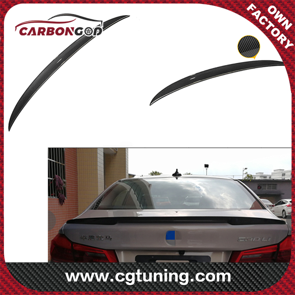 Performance G30 P Style Rear Spoiler for BMW 5 Series  Sedan Trunk Ducktail Lip Duck Wings Carbon Fiber  2017+