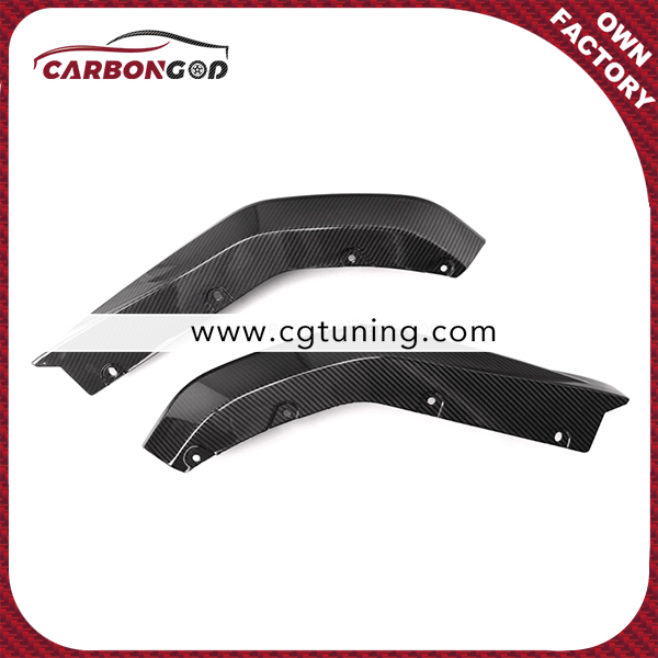 OEM Style Dry Carbon fiber Replacement Sticky rear Back splitter  2 PCS For BMW M3 G80 4-Door 2021+