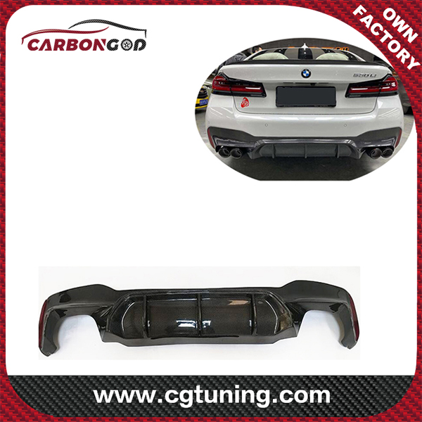 2018-21 Car Styling M5 style carbon fiber REAR bumper Lip splitter spoiler for BMW G30 G38 5 series M sport
