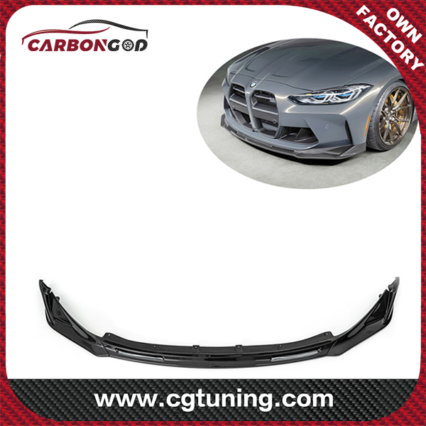 VOR style Carbon Fiber Front Bumper Chin Lip Spoiler For BMW G80 M3 G82 G83 M4 2022