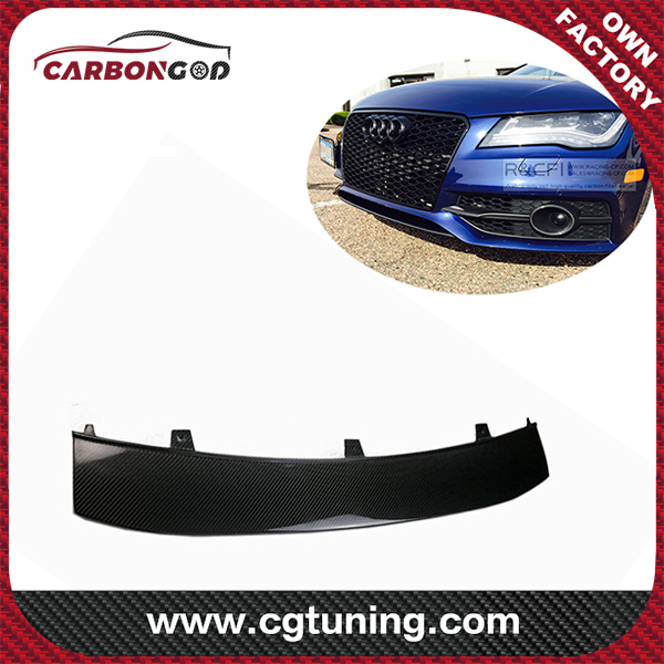 12-15 OE Style Carbon Fiber Front bumper Lower Lip  For Audi A7 Sline S7 front lip