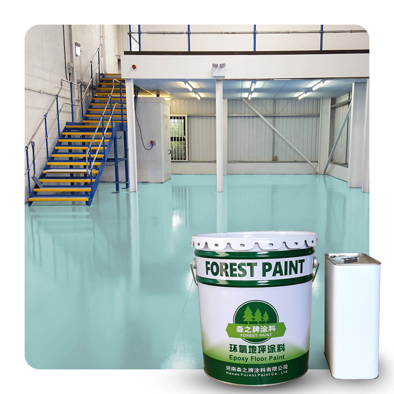  Anti scratch high hardness epoxy floor paint for industrial car parking flooring