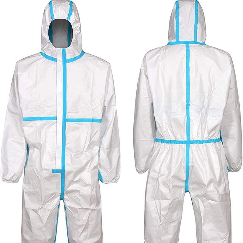 Disposable SMS Protective coverall/isolation jumpsuit