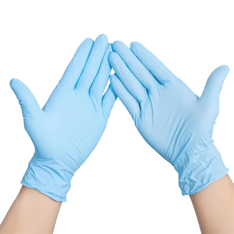  9 inch W4.5g Blue Nitrile Gloves 