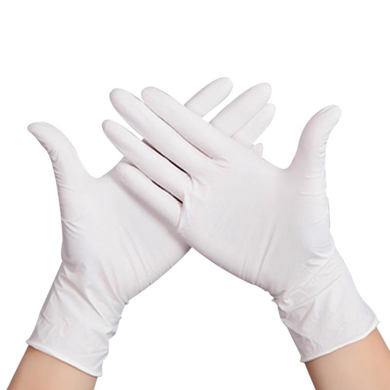  9" & 12" Nitrile gloves blue & white color powder free