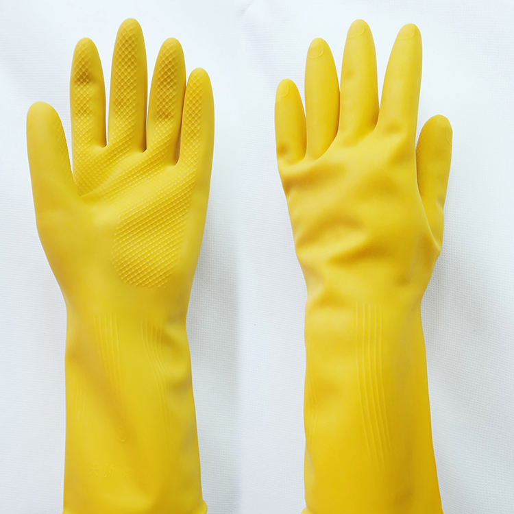 Household natural rubber gloves