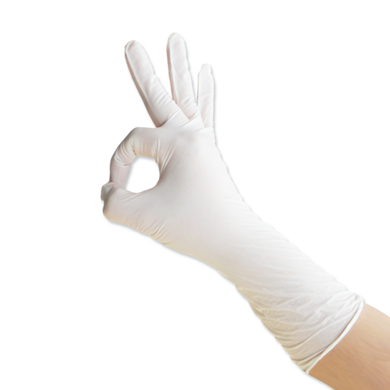 Nitrile gloves class 1000 /class 100 white color 9" &12"