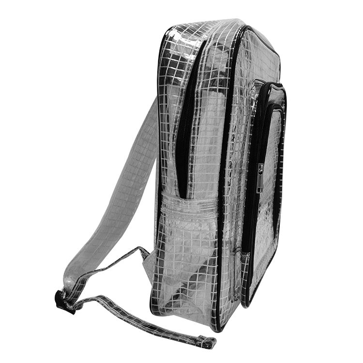  Good Quality Transparent Zipper Customized Size ESD Antistatic PVC Backpack for Industry