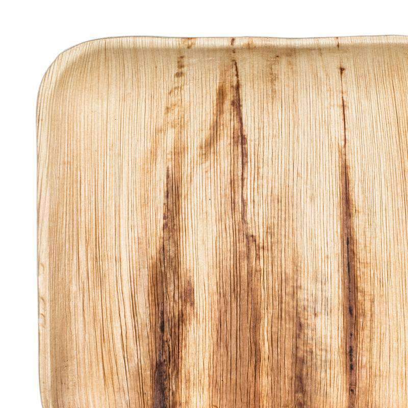 Biodegradable square bamboo leaf wholesale disposable plates