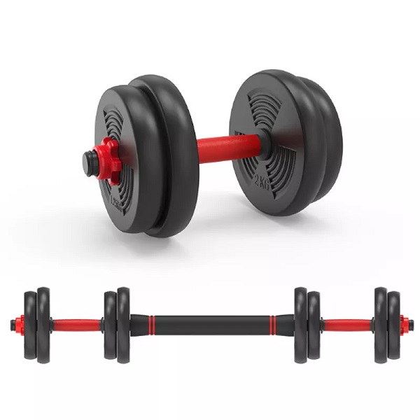 Factory supply gym weight lifting adjustable removable barbell dumbbell set