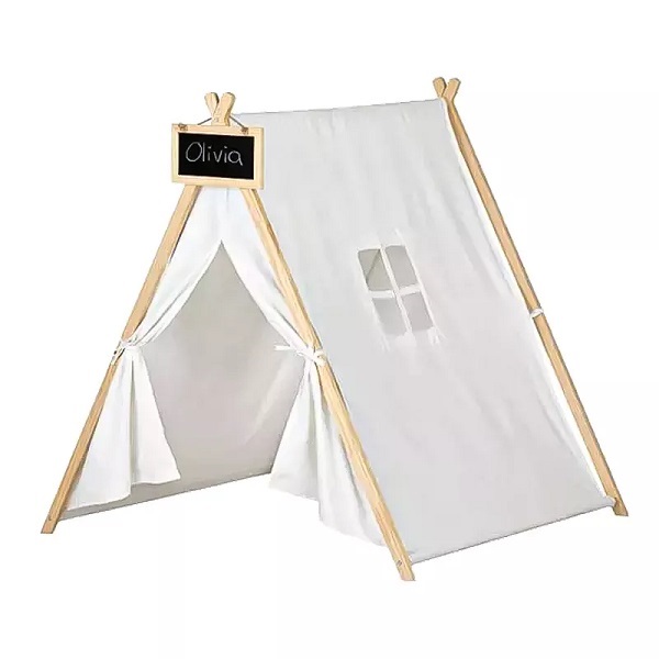 South Shore Sweedi Cotton Play Tent Cotton Wood Triangle Kids Tent Sale Children's Solid Color Outdoor Indoor Entertainment 160