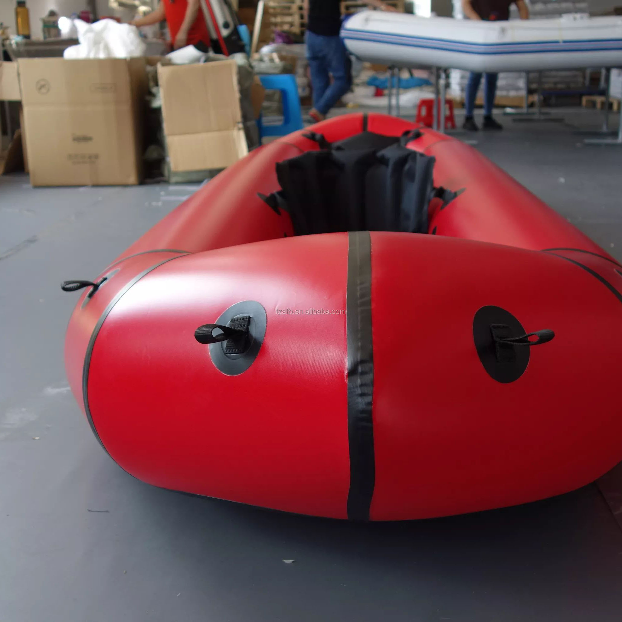 self bailing lake_adventure_whitewater_river TPU light weight Inflatable Life Raft Pack Raft 