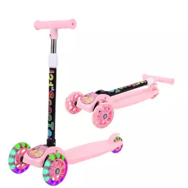 Foldable and light emitting Children's scooter kick scooter for children kid toys