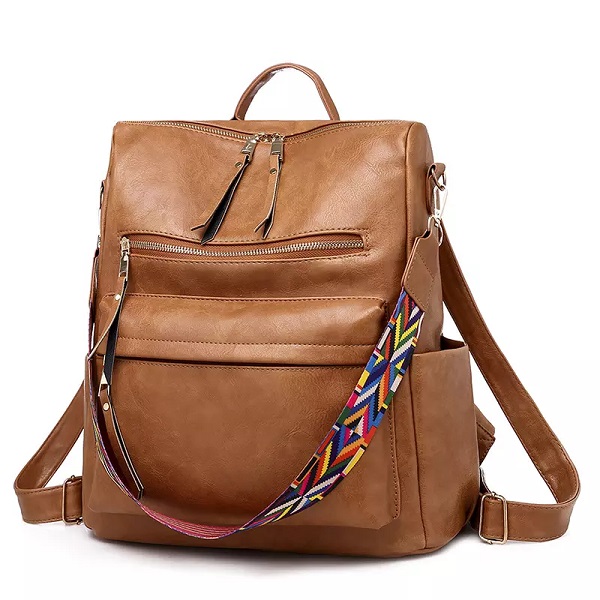 Backpack Female New Backpacks For Women Black Travel Backpack Soft leather School Bags for Teenage Girls