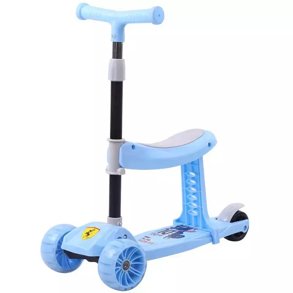 Children's scooter flash PU wheel scooter folding scooter