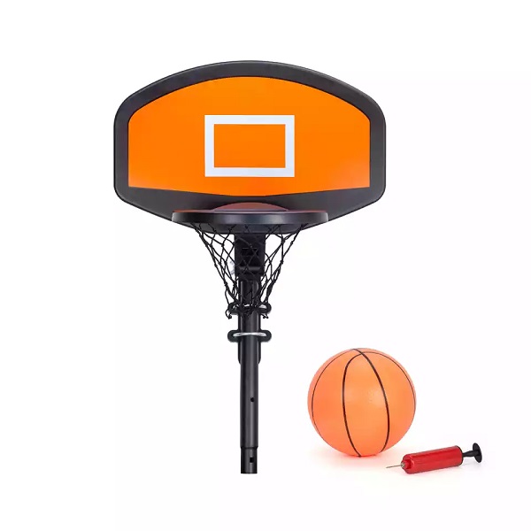 Trampoline Basketball Hoop with Pump and Mini Basketball Easy Install Basketball Hoop for Trampoline