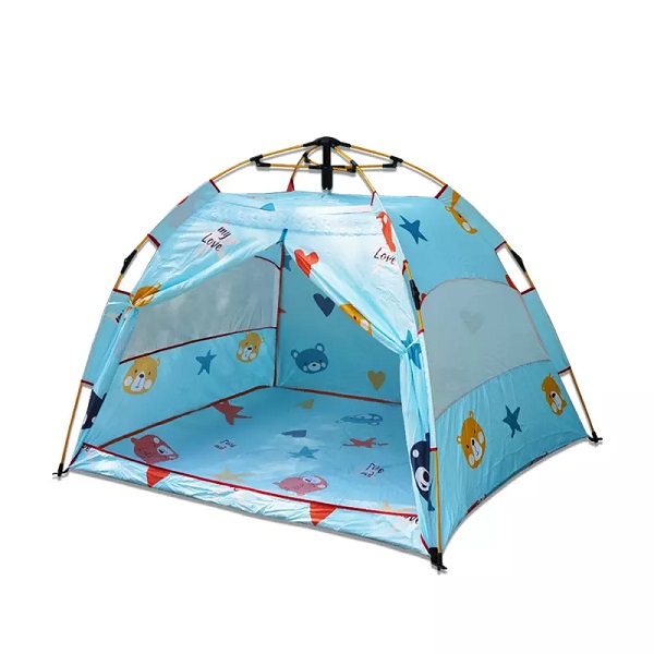 TWROAD Children's tent indoor and outdoor theater children's automatic tent polyester fabric children's play tent