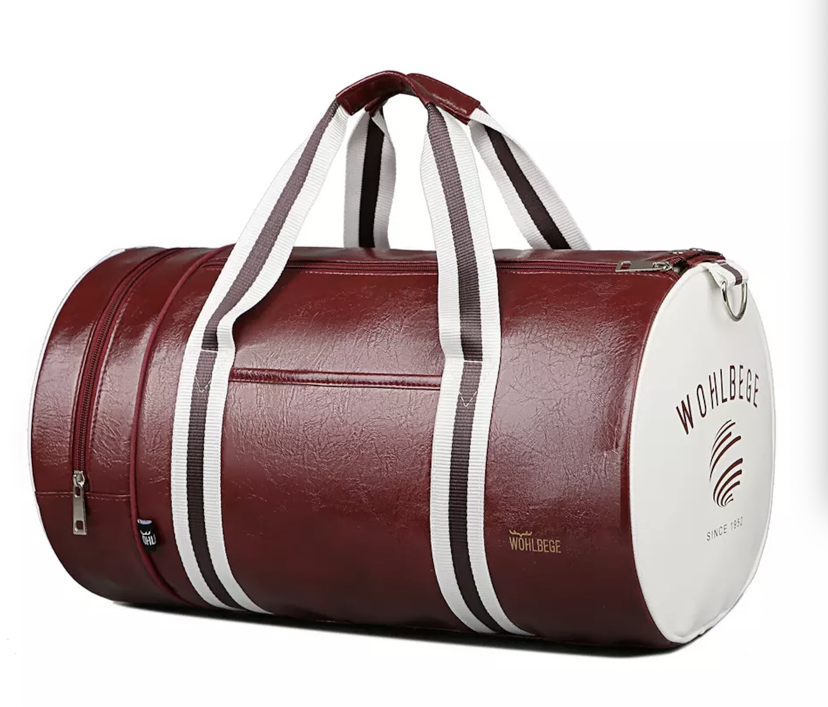 Large capacity casual unisex foldable PU leather waterproof sport basketball travel bag
